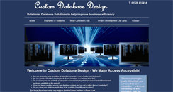 Desktop Screenshot of customdatabasedesign.co.uk